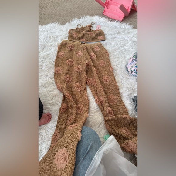 Micas appliqués drawstringtrouser set size M 3-5 - Picture 3 of 3